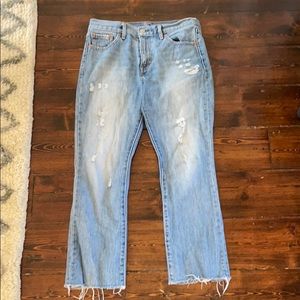Levi’s distressed jean